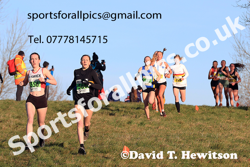 Womens under-17s and under-20s 2024 NECAA Cross Country Champs., Temple Park, South Shields. Photo: David T. Hewitson/Sports for All Pics